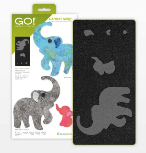 Accuquilt GO! Elephant Family Die