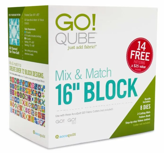 Accuquilt GO! Qube Mix & Match 16" Block