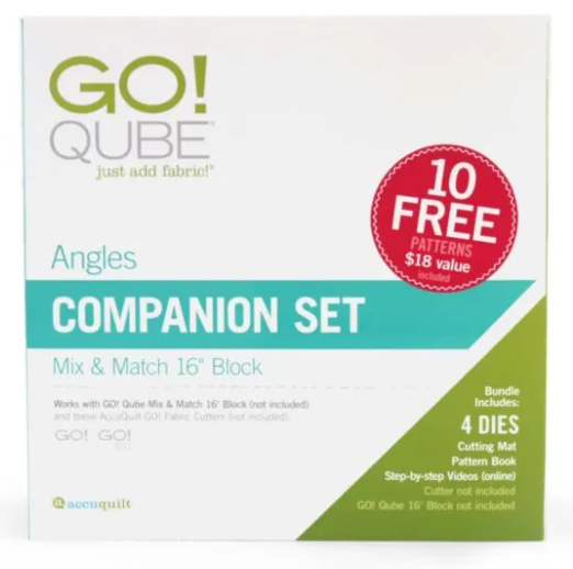 Accuquilt GO! Qube 16" Companion Set-Angles
