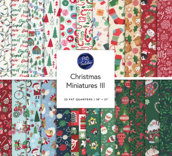 PB Christmas Miniatures III Fat Quarter Bundle