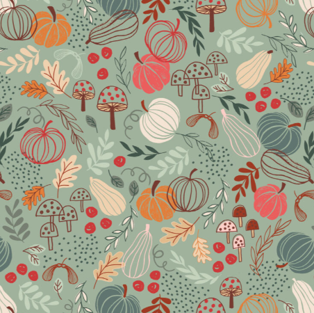 LI Snuggle-Up Season Light Sage Pumpkins