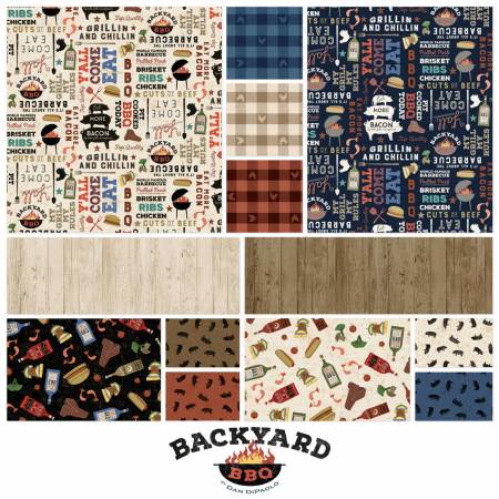 CW 10in Squares, Backyard BBQ, 42pcs