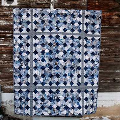 Tiled in Indigo Pattern - Tim Holtz