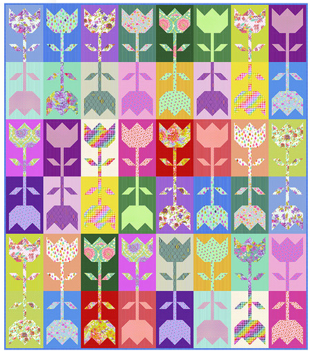 Tula Pink Untamed Flower Block Quilt Kit