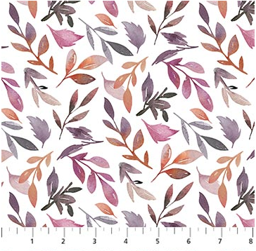 NC Vivian Leaves White Multi