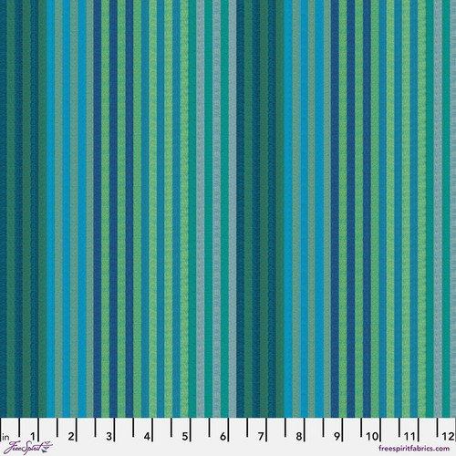 FS K. Fassett Caterpiller Stripe Aqua