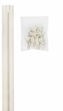 byAnnie Zippers by the yard-White