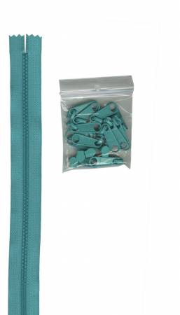 byAnnie Zippers by the Yard-Turquoise