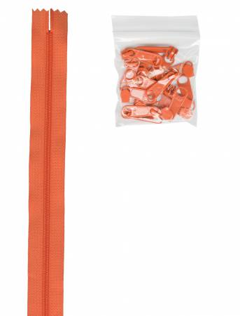 byAnnie Zippers by the yard-Pumpkin