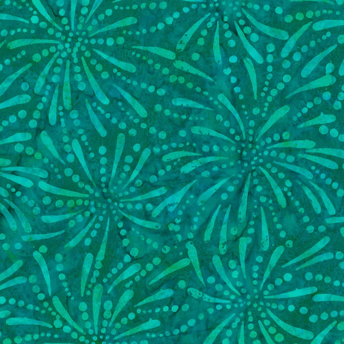 WL Green/Blue Fireworks Batik