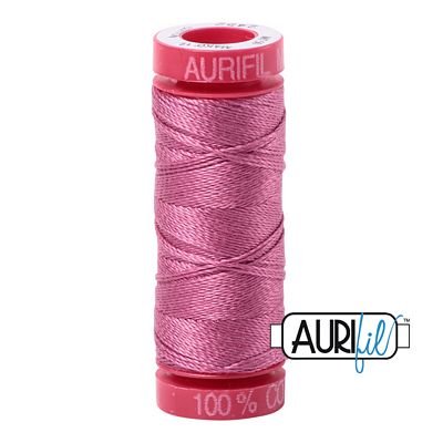 Aurifil 12wt 50m Dusty Rose 2452