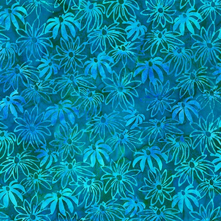 RK Summer Zest Batik Teal Blue