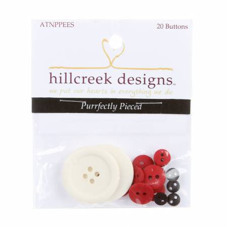 Purrfectly Pieced Button Pack