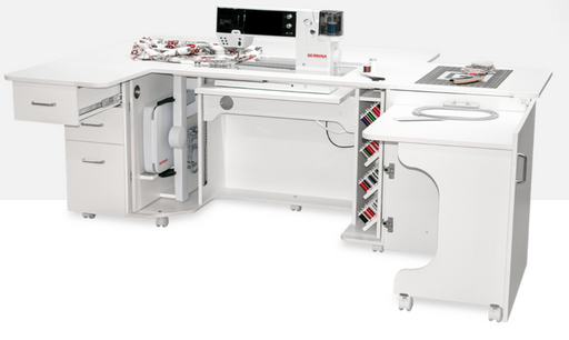 Bernina Horn Luxe Plus Cabinet White
