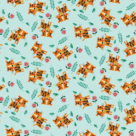 BL Zoo Crew Soft Blue Tossed Tigers 3864