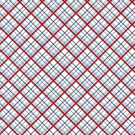 RB Stars and Stripes Forever Plaid White C15716