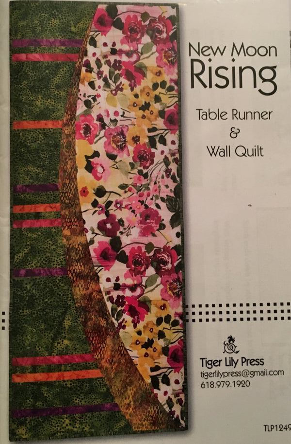 New Moon Rising table Runner & Wall Quilt