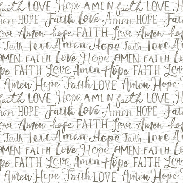 TT Gail C7858 Hope Faith Love Amen Words