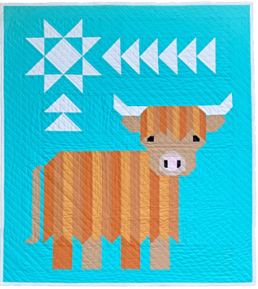 Cattle Call Quilt Kit -Peony- Highland Coo Quilt