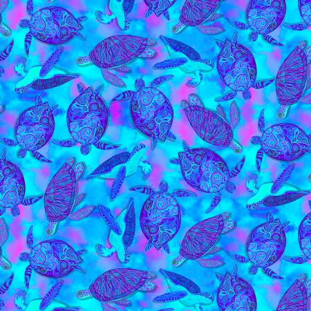 TT Turq Moonlit Glow Turtles
