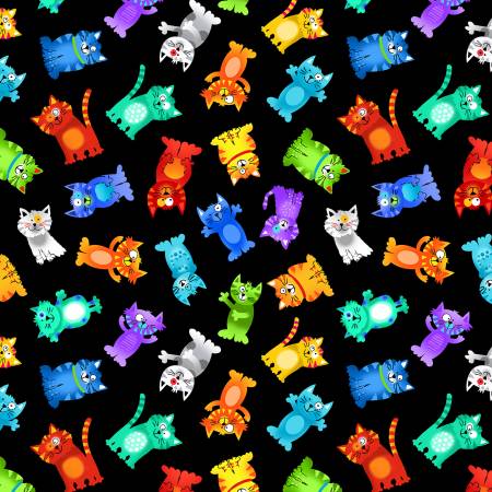 TT Brite Tossed Rainbow Cats CD3338