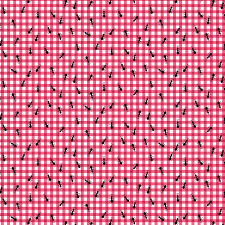 TT Pink Ants On Gingham