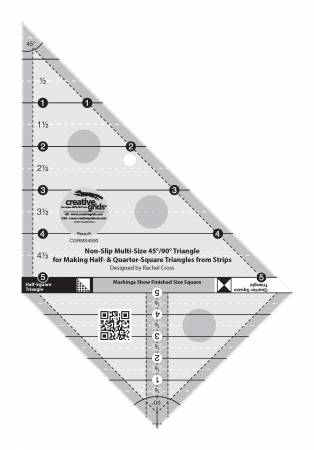 Creative Grids Multi Size Triangle 45 and 90 Degrees