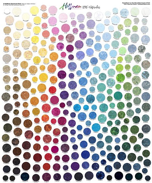 HO 1895 Digital Color Card Print-1yd PANEL