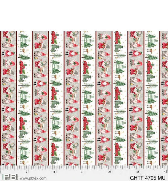 PB Gnomes Home Tree Farm Stripe