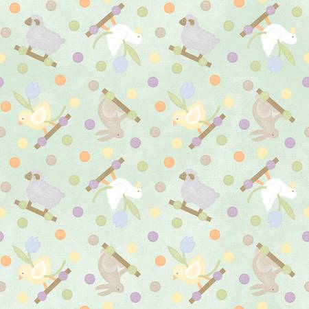 MY Green Pull Toys 10561-G Flannel