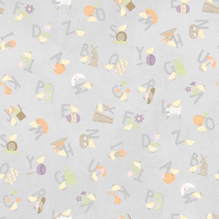 MY Grey Alphabet Tossed 10562-K
