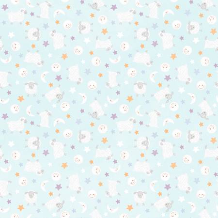 MY Aqua Lambies & Moon 10564-Q