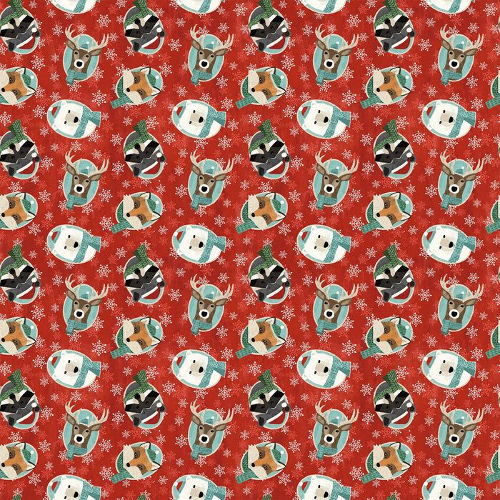 NC Warmin' Up Winter F24185 24 Red Multi