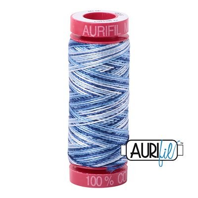 Aurifil 12wt 50m Var Storm at sea 4655