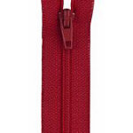 Polyester Zipper 16" Red