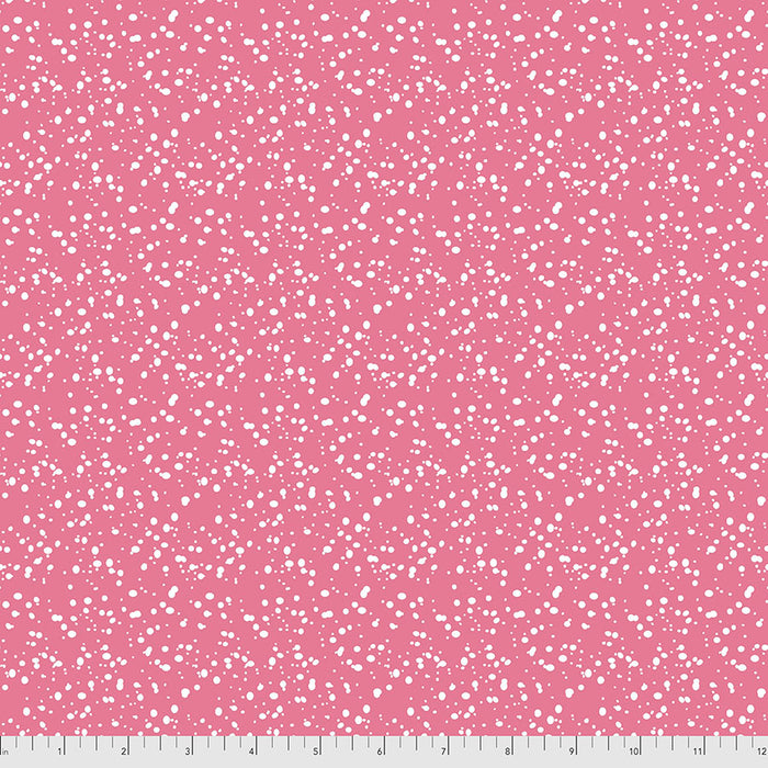 FS Snowy Day Flannel Dots Pink
