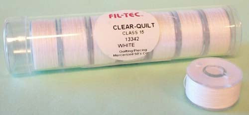 Prewound Bobbins 15 Class Cotton White