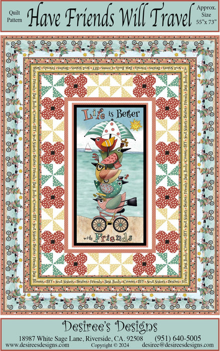 QT Have Friends will Travel Pattern