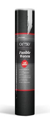 OESD Fusible Woven/Black 15" x 5 yds