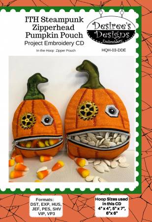 ITH Steampunk Pinhead Pumpkin Pouch