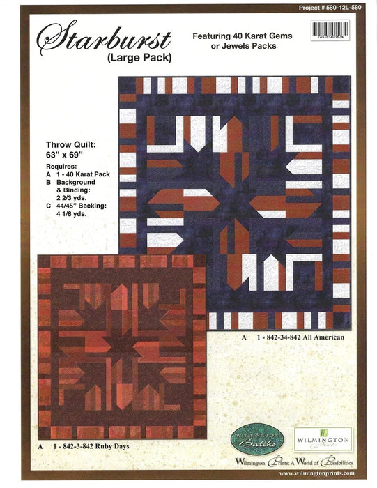Starburst Throw Quilt Kit