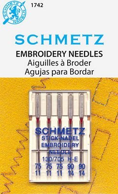 Schmetz Embroidery Needle Assortment