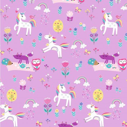 KS Unicorn Magic 9803P 06 Magical Forest Lilac