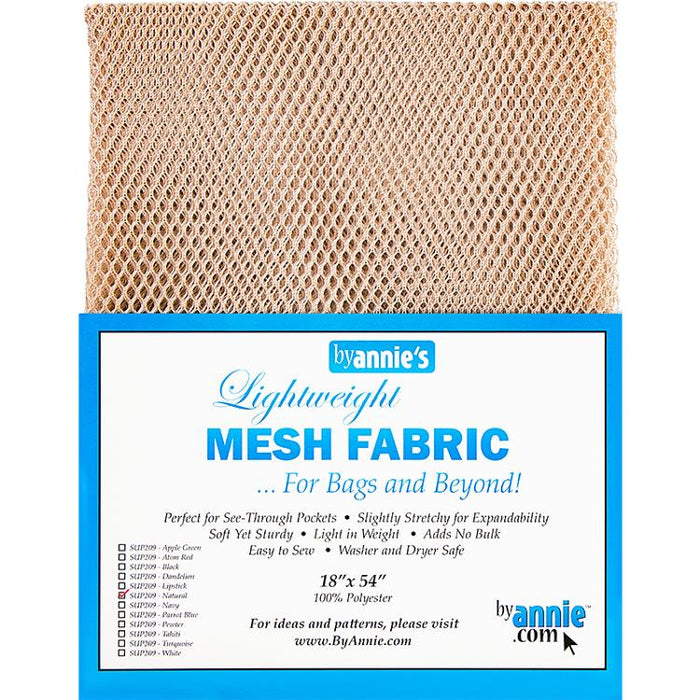 Mesh Fabric 18"x54" Natural By Annie