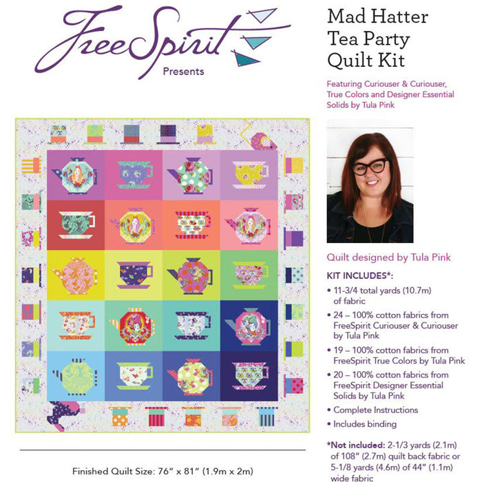FS Mad Hatter Tea Party Quilt Kit