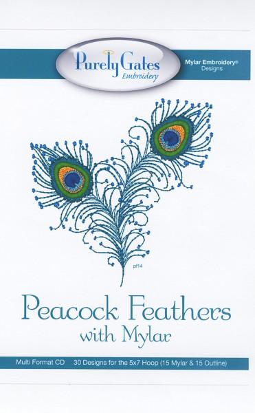 CD Peacock Feathers with Mylar