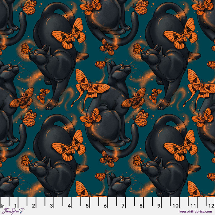 FS Midnight Moonlight Moth Cat - Turquoise |I