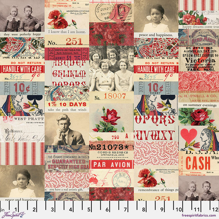 FS Tim Holtz Red Collage PWTH220
