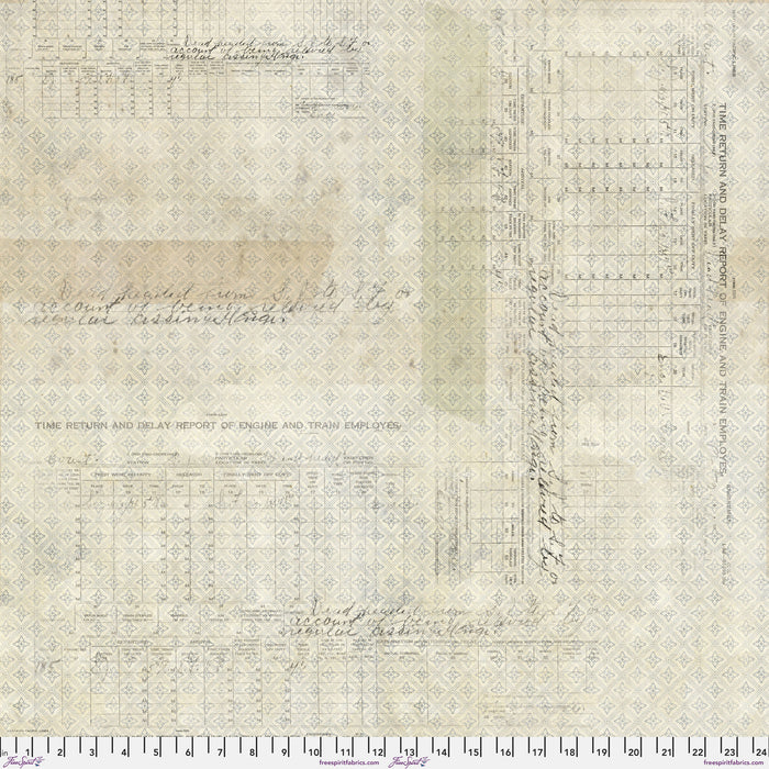 FS Time Return - Neutral Eclectic Elements Quilt Backs Digital Backing Fabric -