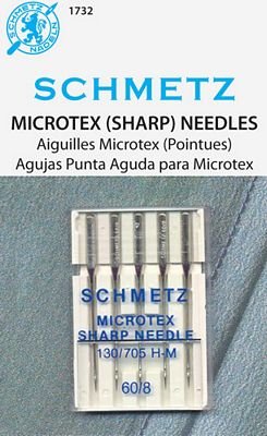 Schmetz Microtex Sharps 60/8